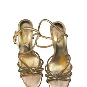 Gold Strappy Sandals